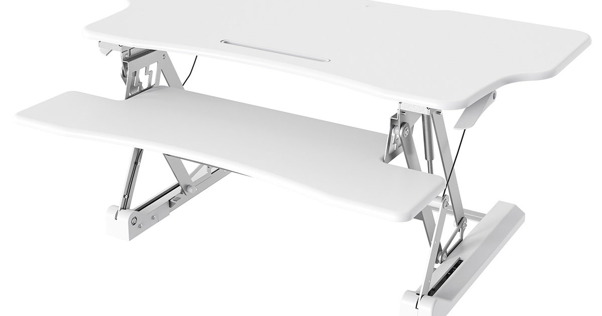 Staples Standing Desk Riser STS-DR46ii-WH 46
