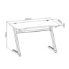 Gaming Desk Z Diagram